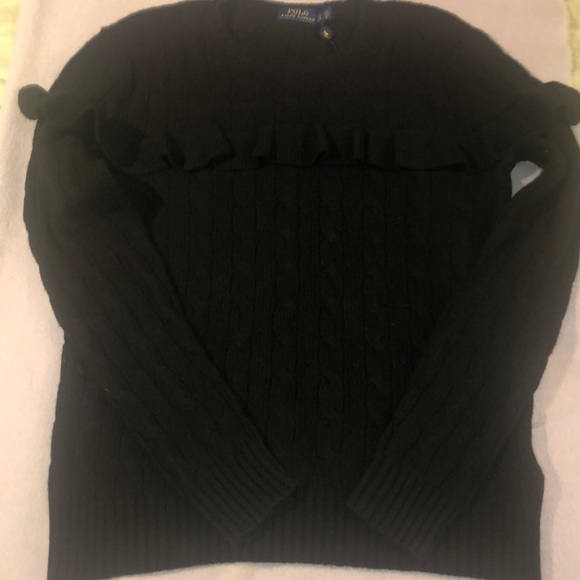 Polo by Ralph Lauren black sweater. - Picture 2 of 11